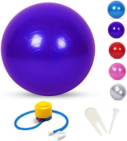 Exercise Ball Birthing Ball Fitness Ball Stability Ball Balance Ball Yoga Ball- Quick Pump Included - Anti Burst Professional Quality Design