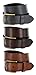 Men's Casual Full Grain Leather Belt 1-1/2" Wide Black Brown Tan
