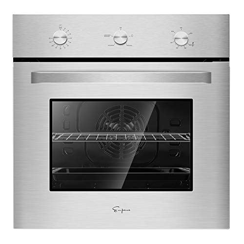 Empava 24" Single Gas Wall Oven Bake Broil Rotisserie Functions with