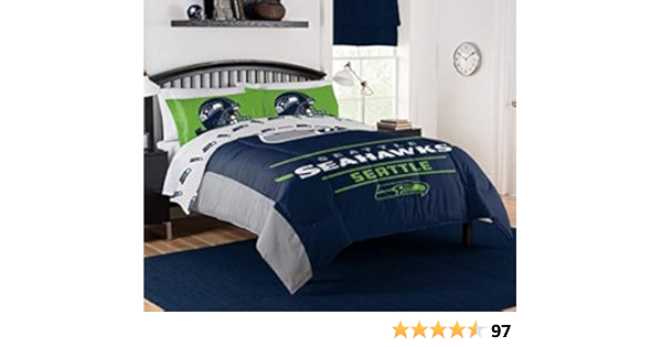 Amazon Com The Northwest Company Nfl Seattle Seahawks Monument Full Queen Comforter Set 887166350 Kitchen Dining