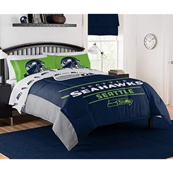 The Northwest Company Nfl Seattle Seahawks Monument Full Queen Comforter Set 887166350 Amazon Ca Sports Outdoors