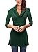 DJT Womens Cowl Neck A-Line Tunic Knit Top X-Large Green