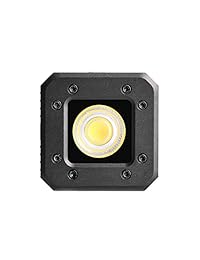 Sokani X1 8W 200LUX 1M Mini iluminación LED de aluminio ligera impermeable para video de la cámara del teléfono inteligente Drone GoPro iPhone Samsung Sony Nikon Canon DJI Zhiyun Feiyu Moza - Negro), SK600037