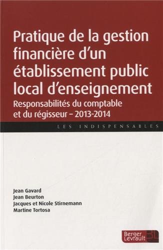 Pratique de la gestion financière d'un établissement public local d'enseignement