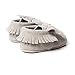 LIVEBOX Infant Baby Girls and Boys Premium Soft Sole Moccasins Tassels Prewalker Anti-Slip Toddler Shoes (S: 0~6 Months, Bow-Light Grey)