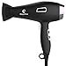 Magnifeko 1875W Professional Hair Dryer with Ionic Conditioning - Powerful, Fast Hairdryer Blow Dryer - 2 Speeds, 3 Heat Settings (black silver)