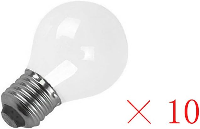 Frosted E27 Light Bulbs 40W - Pack of 10 Edison Screw E27 Pearl GLS Light Bulbs 240V for Any E27 lamp Including Table Lamp,Bedside Desk lamp and so on,by Brightfour