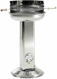 Grillchef by Landmann Holzkohle - Säulengrill, Silber, 58 x 42 x 84 cm