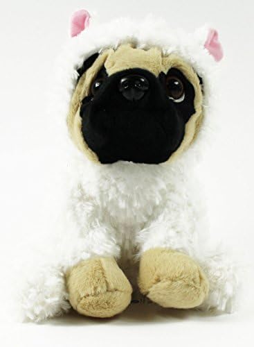 Card and Party Store Easter Lamb Soft Toy Pug Dog In Costume Cuddly Plush Teddy Kids Keel