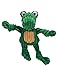 HuggleHounds Plush Corduroy Durable Wee Huggles Alligator Dog Toy, Green/Yellow