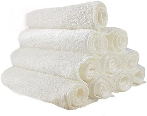 Chaowei 8-pack Reusable Strong Detergency Microfiber Bamboo Fiber Dish Wash Cloth / Clean Towel for Kitchen(23cmX18cm)