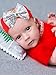 Tatuo 6 Pieces Christmas Glitter Bows Baby Girl Headbands Sequin Head Wraps Hair Accessories for Toddlers Infants Newborns