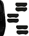 Ventincre Anti Abrasion Black Shoe Heel Liner for Men and Women Pack of 3 Pairs with Different Thickness (Thick to Thin)