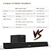 Sound Bar subwoofer, MEGACRA 2.1 Channel 100Watt Home Theater Sound Bars TV Sub Wired Wireless Connection Bass Adjustable (Renewed)thumb 4