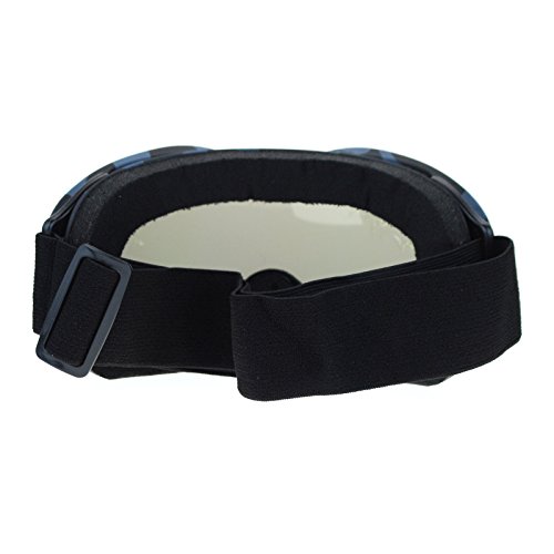 Ski Snowboard Goggles Anti Fog Shatter Proof Gray Lens Camo Print Gray Blue