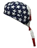 Doo Rag, Stars American Flag, 100% Cotton, One Size Fits All, 19703