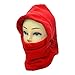 Ezyoutdoor Winter Thermal FLEECE Swat Ski Neck Hoods Full Face Mask Cover Hat Cap for Riding Cycling Hunting Fishing Walking Outdoor Sports (Red)