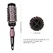 Round Brush,Hair Blow Dryer brush INNOLV Nano Thermal Ceramic &Ionic barrel with drying adaptor,Fast Airflow for Hair Drying,Styling,Curling,Rose Gold Color(7-11inch Long Hair)