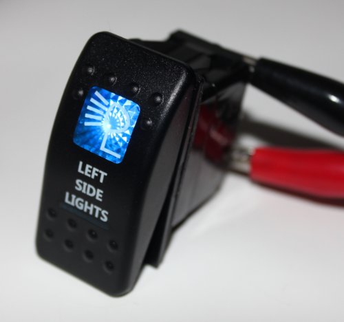 Bandc Blue Left Side Ligths Rocker Switch Arb Lightforce Gq 80 Hilux Jeep Spst On/off