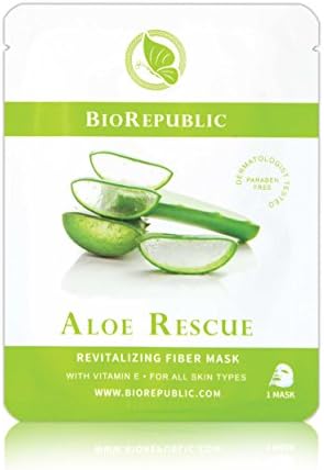 BioRepublic SkinCare Aloe Rescue Revitalizing Fiber Facial Mask