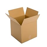 Pratt PRA0081 Recycled Corrugated Cardboard Single Wall Standard Cube Box with C Flute, 14" Length x 14" Width x 14" Height, (Pack of 25) (Misc.)