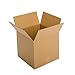 Pratt PRA0081 Recycled Corrugated Cardboard Single Wall Standard Cube Box with C Flute, 14' Length x 14' Width x 14' Height, (Pack of 25)