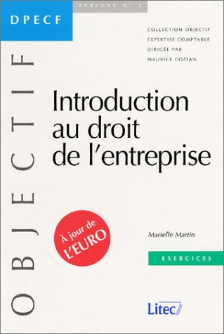 Exercices d'introduction au droit de l'entreprise