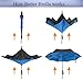 BetterBrella Inverted Umbrella Windproof, Waterproof, Double Canopy Layer, Compact and Reverse Folding for Car, Travel and Outdoor Use, Rain or Sun, Blue