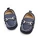 Lidiano Baby Soft Sole Toddler Loafers Boat Shoes Crib Shoes (12-18 Months, Deep Blue)