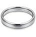 Tungary 4mm Mens Womens Tungsten Carbide Wedding Band Rings Engagement Promise Domed Size 3-14
