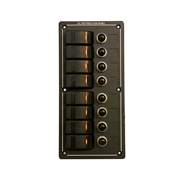 Amarine-made-8-Gang-Aluminium-LED-Rocker-Circuit-Breaker-Waterproof-Marine-Boat-Rv-Switch-Panel