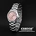 Women Quartz Watches Casual Fashion Waterproof Watches Diamond Rhinestone Luminous Wrist Watch - Pink