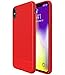 iPhone Xs Max Case, Asmart Resilient Shock Absorption Phone Case iPhone Xs Max Cover Slim Thin TPU Bumper Flexible Protective Phone Case for Apple iPhone Xs Max 6.5-Inch 2018 (Red)