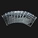 Wresty 100 Pcs Transparen OPP Jewelry Bags Resealable Zip Lock Storage Bag Grip Seal Package Bag for Necklace Bracelet Rings Earrings (9X13cm)