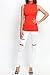 TheMogan Women's Bibbed Knit Mock Neck Tank Top Sleeveless Lightweight Sweater