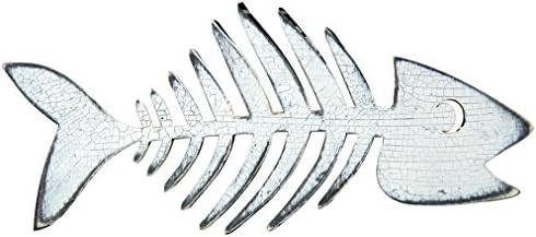 aMonogram Art Unlimited Fish Skeleton Rustic Wooden Wall Art, 32"