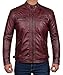 Blingsoul Red Leather Jacket for Men | [1100101] Johnson Real Maroon, XS