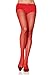 Leg Avenue Women's Nylon Fishnet Pantyhose, Red, One Size