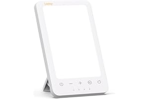 LASTAR Sun Lamp, UV-Free 10000 Lux Light Therapy Lamp with Wall Mountable, 5 Adjustable Brightness Levels and 4 Timer Function Sunlight Lamp for Seasonal Support Smart Plug