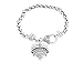 Bridesmaid Clear Crystal Heart Silver Bracelet Jewelry Wedding Maid Honor Gift