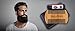 Beard and Mustache Comb Plus Bonus Balmstick,100% Sandalwood,Anti Static,Protective Sleeve,Fine/Coarse Teeth. Unique Stocking Stuffer for Men