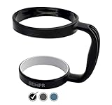 SEMPR - YETI Handle for 30 oz Rambler Tumbler, RTIC, Ozark Trail, SIC Cup, and other 30 ounce stainless steel tumblers (Black)