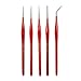 AIT Art Select Micro Detail Brush Set, 5 Miniature Paint Brushes for Fine Detail, Handmade in USA for Trusted Performance, Triangular Handle Design for The Best Grip and Ultimate Precision
