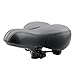 WOWOWO Bicycle Suspension Cruiser Saddle, Cruiser Gel Wide Comfort Soft Foam Bike Seat