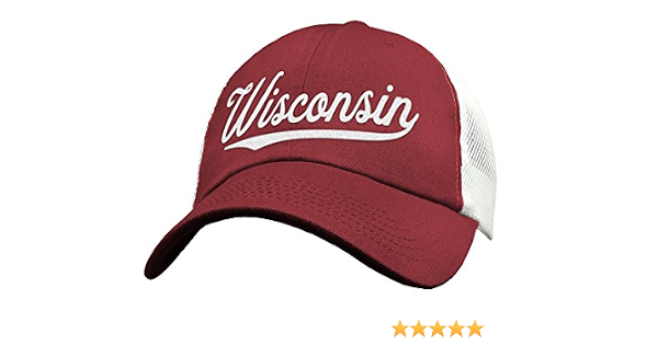 State of Wisconsin Trucker Hat Baseball 