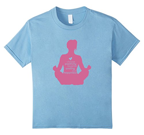 unisex-child Choose Happiness Laughter Yoga T-Shirt 4 Baby Blue