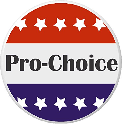 Pro-Choice (Womens Rights) Red White Blue Stars 1.25" Pinback Button Pin