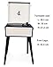 Vintage Turntable-Vinyl Record Player,D&L 3 Speed Bluetooth Portable Turntable with Stereo Speakersthumb 2