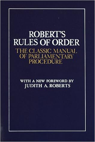 Roberts rules of order pocket guide english edition