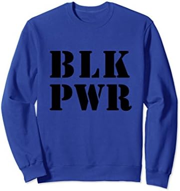 Unisex BLK PWR Sweatshirt Black Lives Matter Black Queen Black King Large Royal Blue